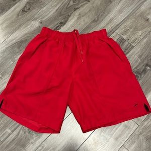 RED SPEEDO LIFEGUARD SWIM SHORT WEAR TRUNKS